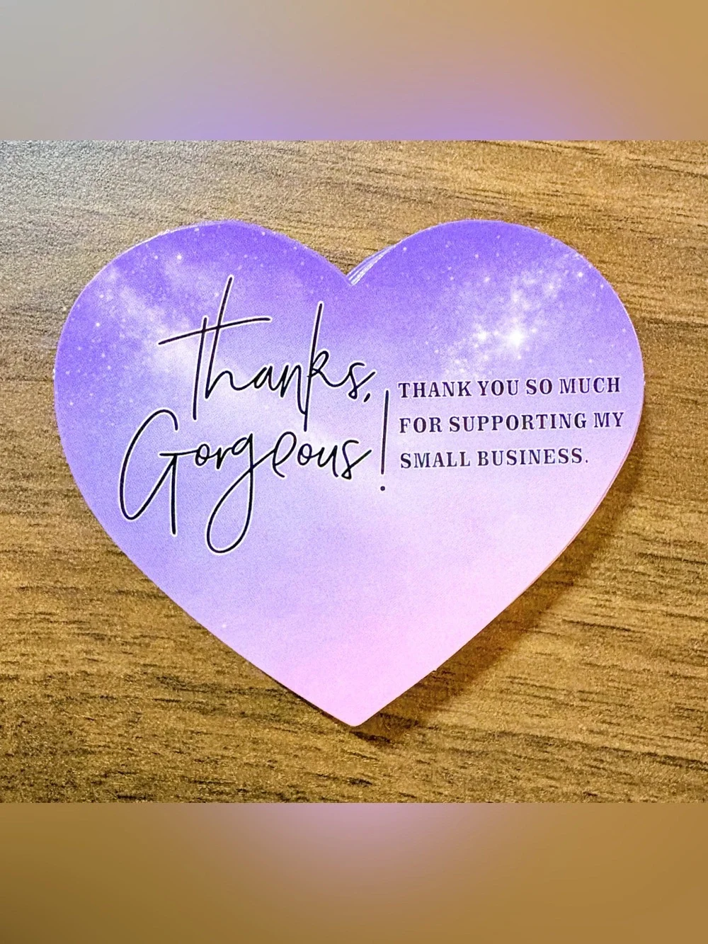 *5 for $30* Thank You Variety Stickers & Heart Card Set -nwot